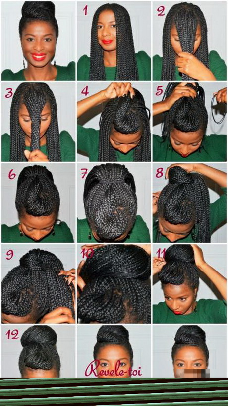 Styling Box Braids/ 6 Simple And Elegant Styles 
