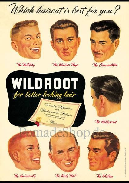 Klasszikus férfi frizurák 1950-es években