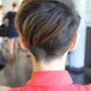 Back view of pixie haircut