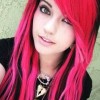Black and pink hairstyles
