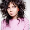 Curly shaggy hairstyles for women