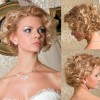 Hairstyles for short hair for a wedding
