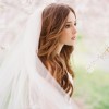 Long bridal hairstyles with veil