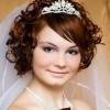 Short curly bridal hairstyles