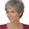 Short hairstyles for older women with gray hair