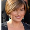 Short hairstyles for round faces older women