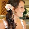 Side ponytail wedding hair