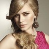 Side swept bridal hairstyles