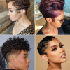 2023 Fekete Női Rövid frizurák