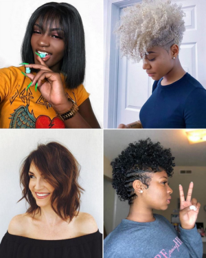 Fekete Női Rövid frizurák 2023