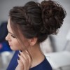 An updo hairstyle