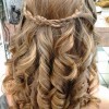 Prom hairstyles for long hair with braids and curls