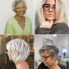 Rövid frizurák 2023 nő több mint 50 szemüveggel