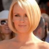 Cute short bobs for round faces