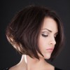 Hairstyles for short hair and round face