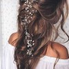 Prom hair with flowers