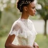 Rövid esküvői frizurák fekete menyasszonyok számára