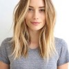 Middle part medium length hairstyles