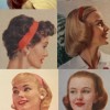 1950-es évek frizurák közepes haj