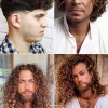 Férfi hosszú göndör frizurák 2023