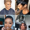 Rövid fekete frizurák 2023 női