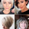 Rövid frizurák 2023 50 év feletti nő vékony hajjal