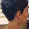 Back view of a pixie cut