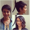 Pixie cut before and after