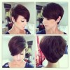 Pixie cut front and back
