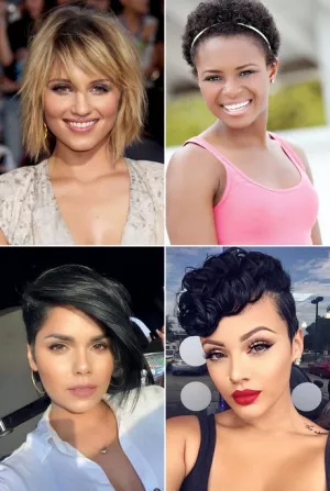 Fekete nők rövid frizurák 2024