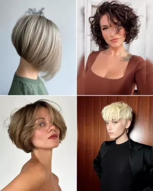 Képek a rövid hajvágásokról 2024-re