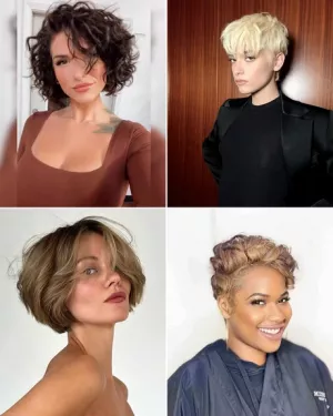 Rövid frizurák 2024 nők számára